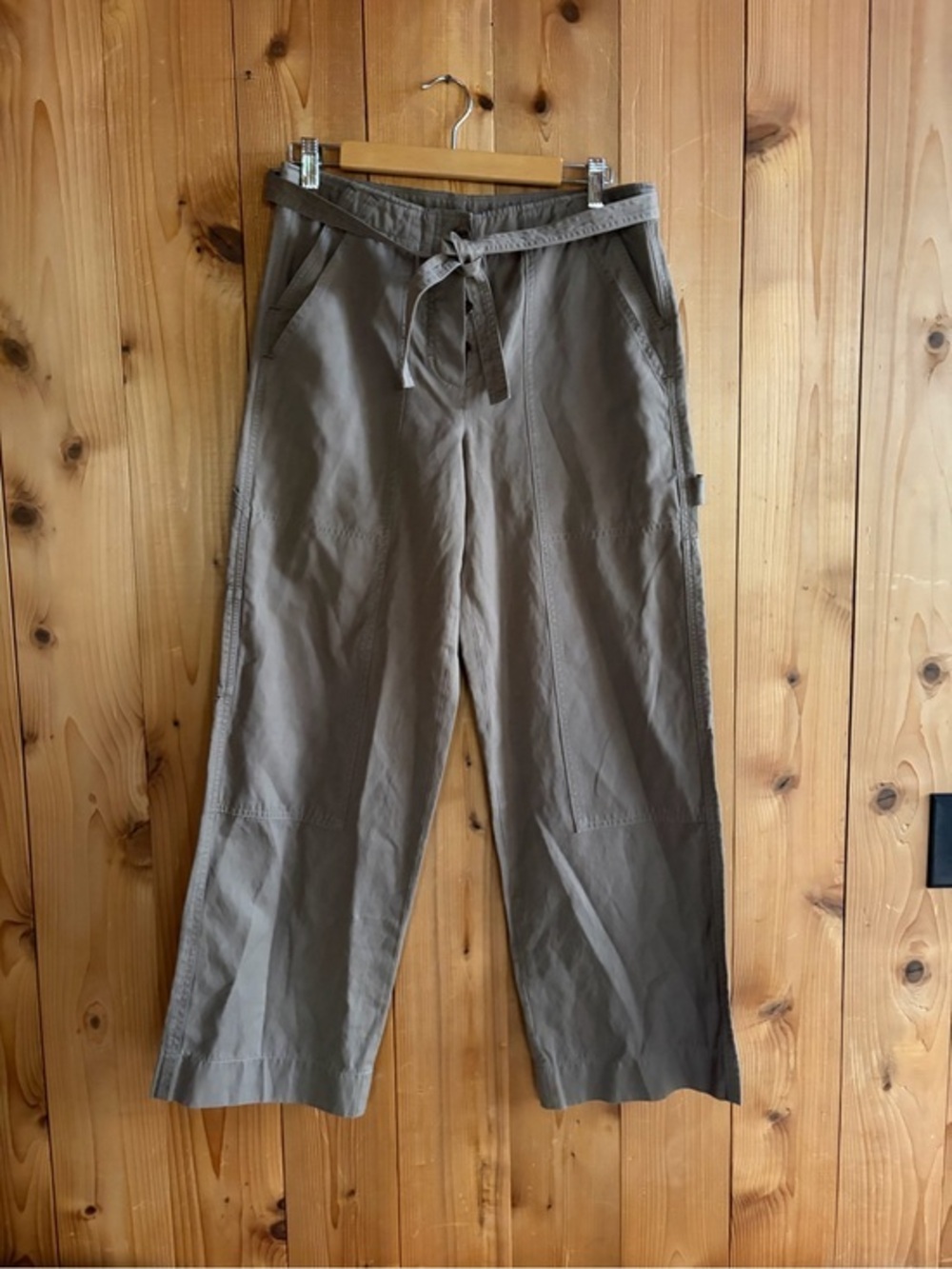 Helmut Lang Cargo Pant Wide Leg Crop